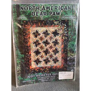 North American Bear Paw Foundation Paper Piecing Quilt Pattern - New
